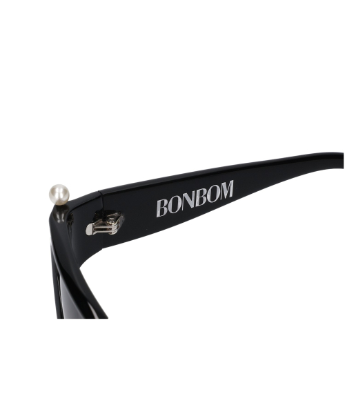 BONBOM METAL PIERCING SUNGLASSES - BLACK(PEARL)