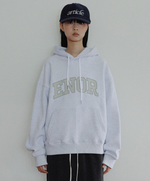 [CORE] ENOR CORE HOODIE - LIGHT GREY