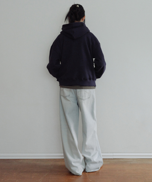 [CORE] ENOR CORE HOODIE - NAVY
