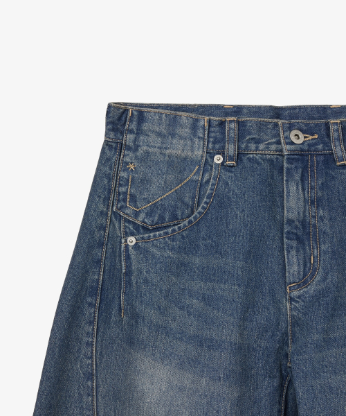 POCKET PATCHWORK ENGINEERED PANTS [LIGHT BLUE]
