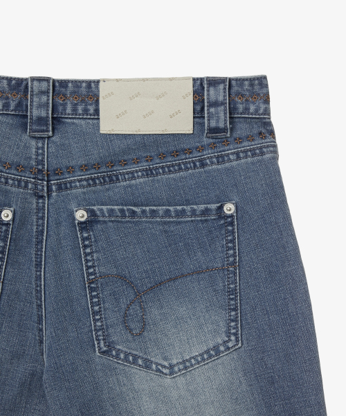 VINTAGE BOOTCUT DENIM PANTS [BLUE]