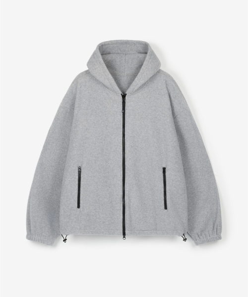 Oversized Fleece Hoodie Jumper (Light Grey) TNJU6F111G2