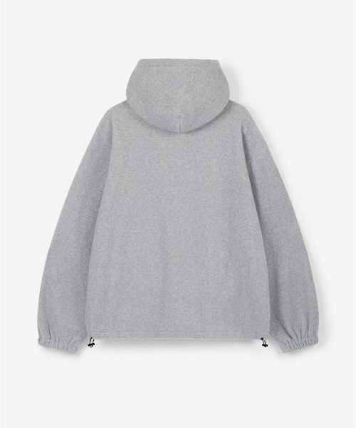 Oversized Fleece Hoodie Jumper (Light Grey) TNJU6F111G2