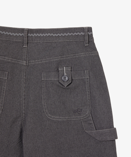 STRIPE WORK PANTS [CHARCOAL]