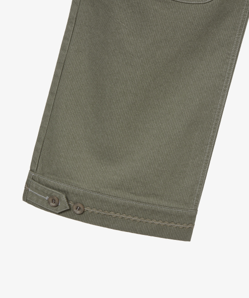 STRIPE WORK PANTS [OLIVE]
