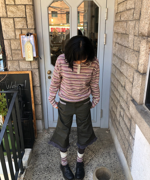 ANKLE MEDIUM PANTS [CHARCOAL]