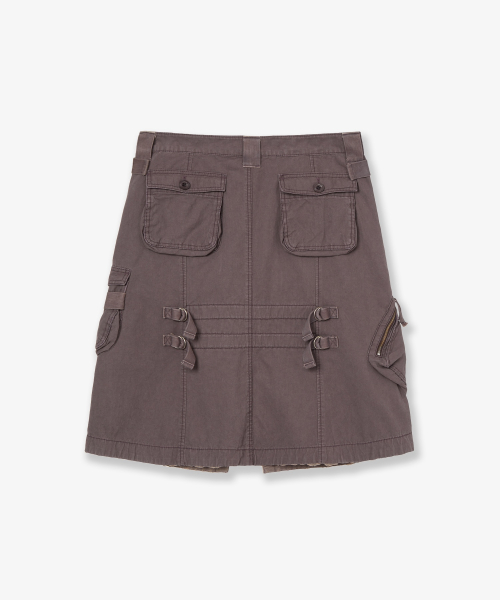 UTILITY WORK SKIRT [PURPLE]