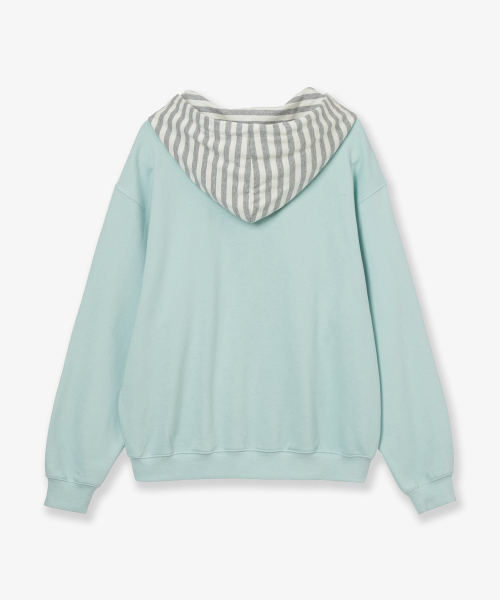 WEB LOGO LOOSED HOODIE [MINT]