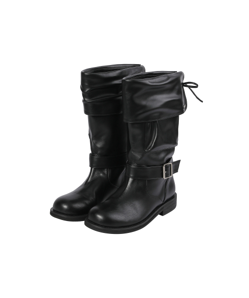 Folding pocket boots BLACK