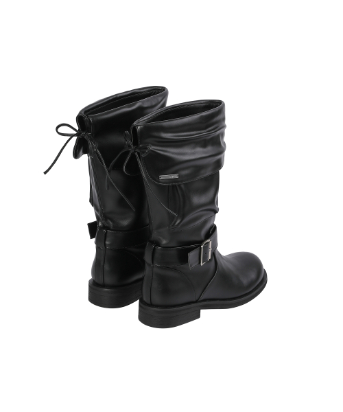 Folding pocket boots BLACK
