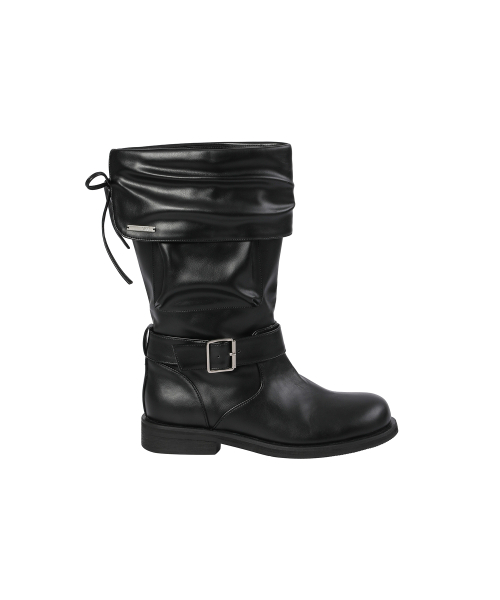 Folding pocket boots BLACK