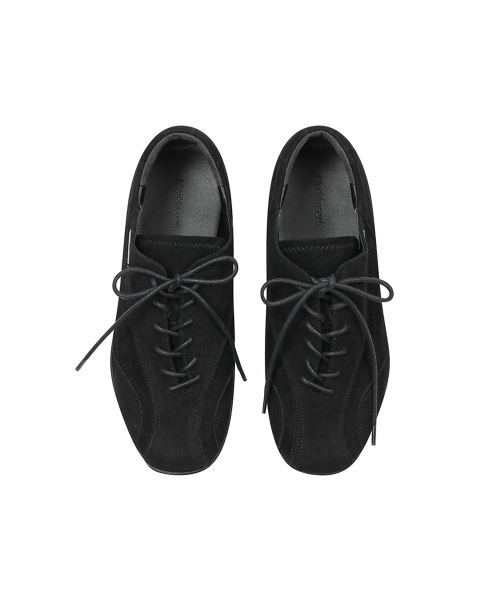 Diagonal suede sneakers BLACK