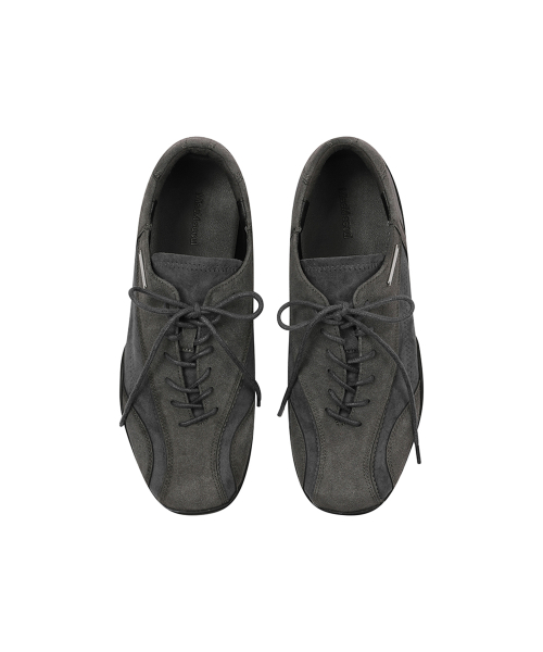 Diagonal suede sneakers CHARCOAL