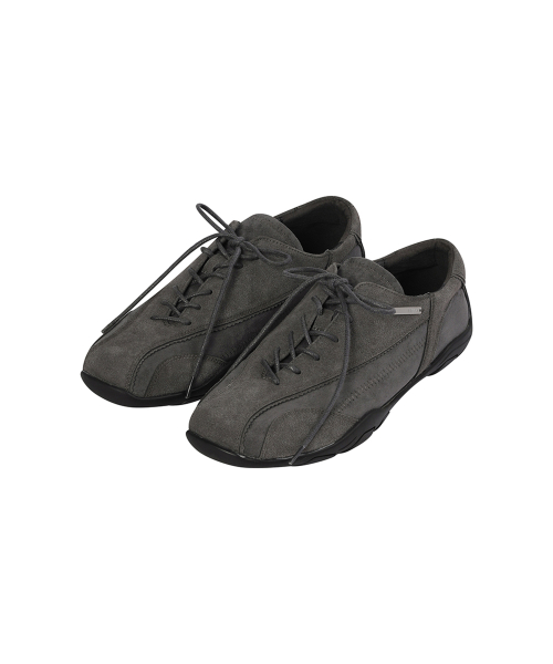 Diagonal suede sneakers CHARCOAL