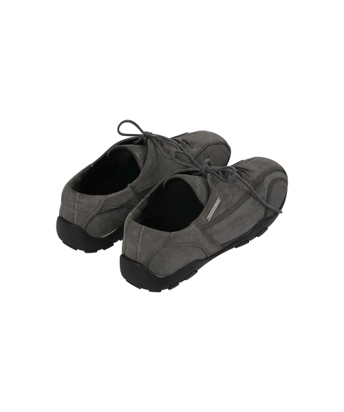 Diagonal suede sneakers CHARCOAL