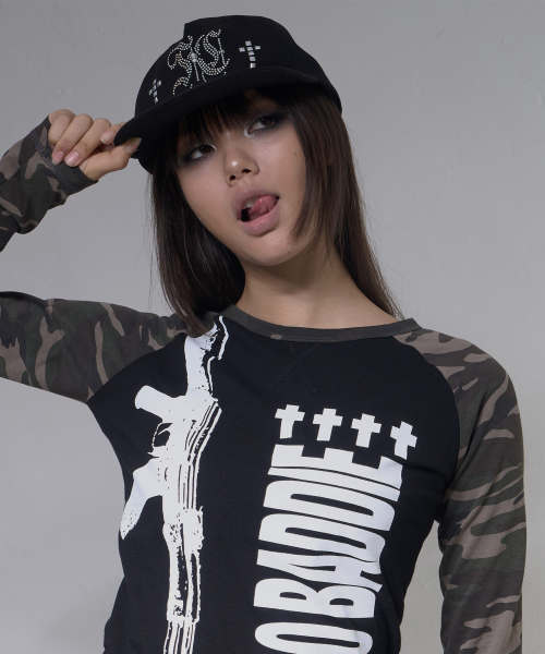 HALO STUD CAP (BLACK) F26ZE412