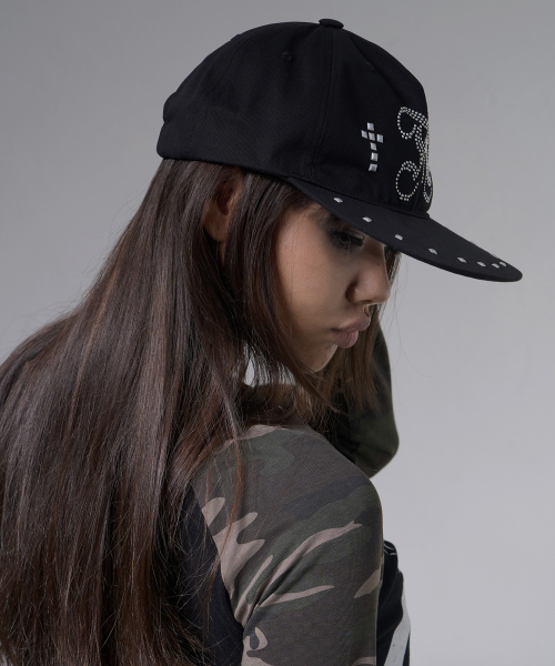 HALO STUD CAP (BLACK) F26ZE412