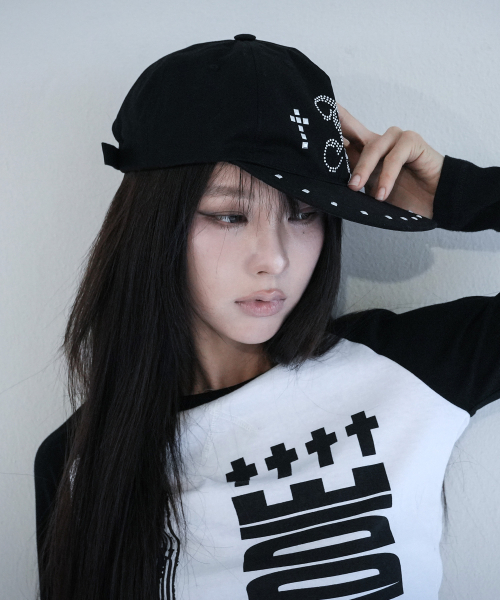 HALO STUD CAP (BLACK) F26ZE412