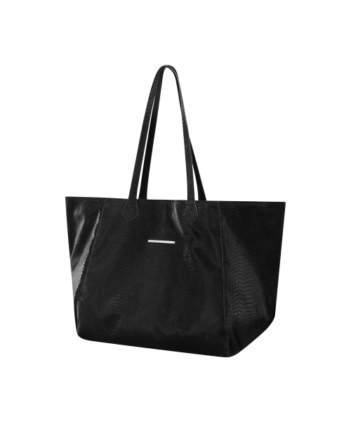 2-WAY LEATHER BIG BAG (BLACK) F26ZE407