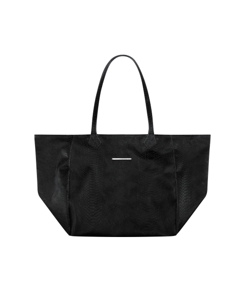 2-WAY LEATHER BIG BAG (BLACK) F26ZE407