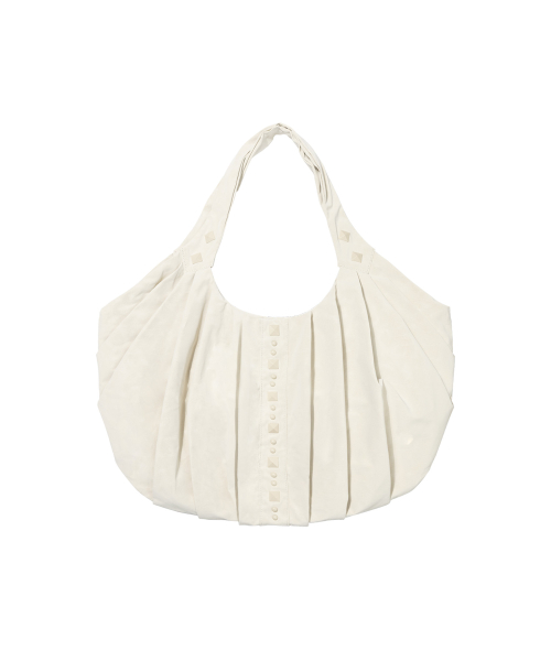 DRAPE FRINGE HOBO BAG (IVORY) F26ZE405
