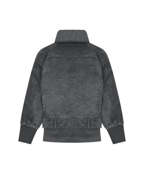 HIGH-NECK TOGGLE HALF COAT (MELANGE GRAY) F26ZA505