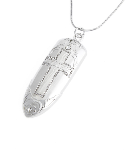 RL SHIELD NECKLACE(SILVER)