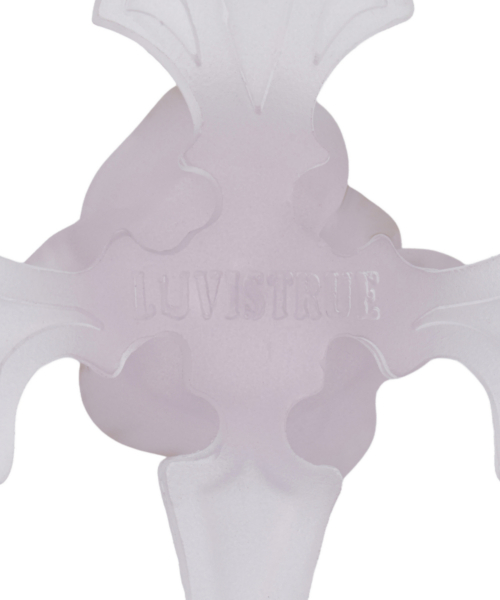 RL ROSE CROSS NECKLACE(PURPLE)