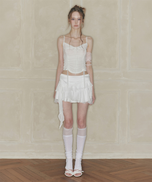 SWAN SKIRT white
