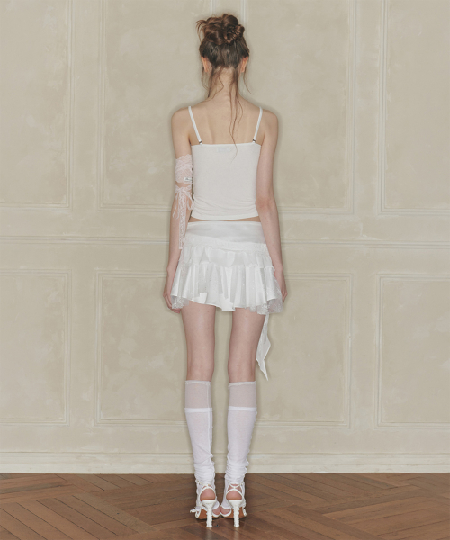 SWAN SKIRT white