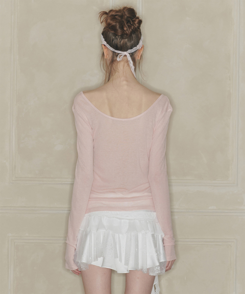 SWAN LACE HAIRBAND pink