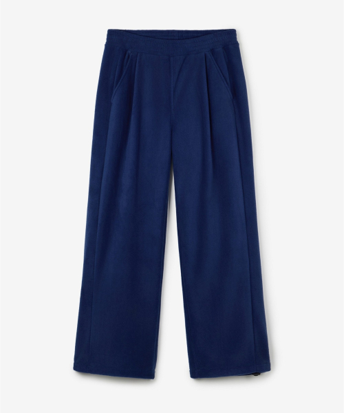 Fleece Wide-Leg Pants (Blue) TNPA6F112B2