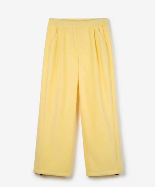 Fleece Wide-Leg Pants (Butter Yellow) TNPA6F112Y2