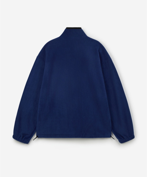 Oversized Fleece Zip-Up Jacket (Blue) TNJU6F110B2