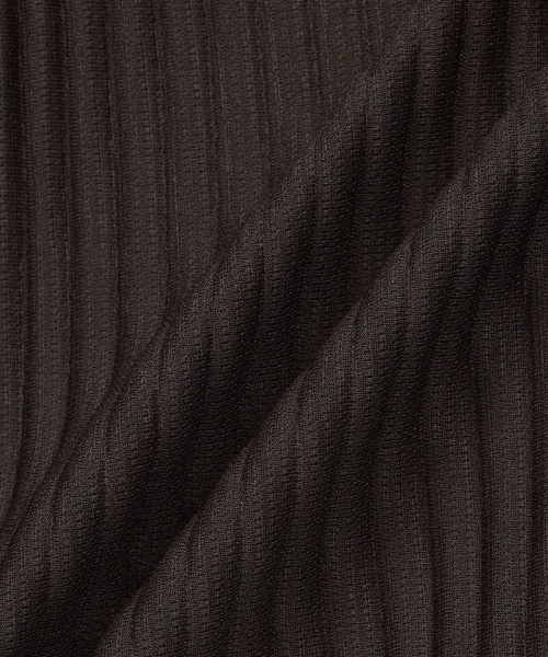 Yoyogi Pleats Crew Neck T-Shirt (Brown) TNTS6F104W2