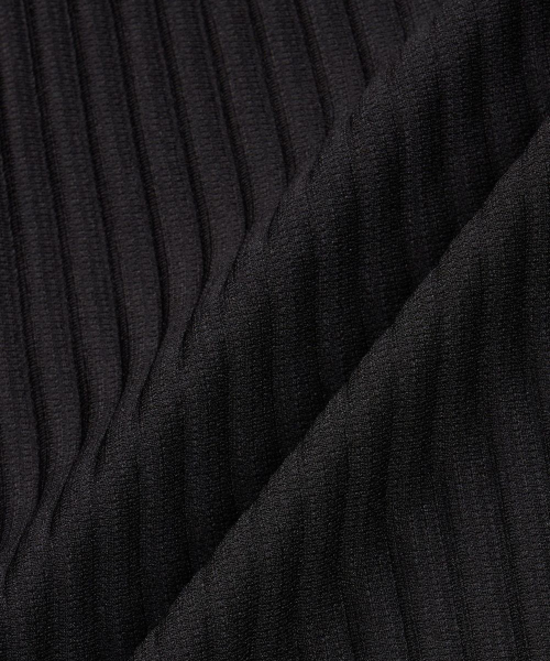 Yoyogi Pleats Overshirt (Black) TNSH6F107BK
