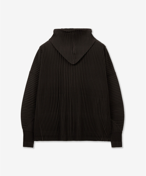 Yoyogi Pleats Hooded Zip-Up (Brown) TNJU6F112W2