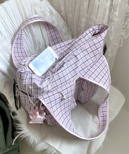 TIDI Work Bag (Check Pink)