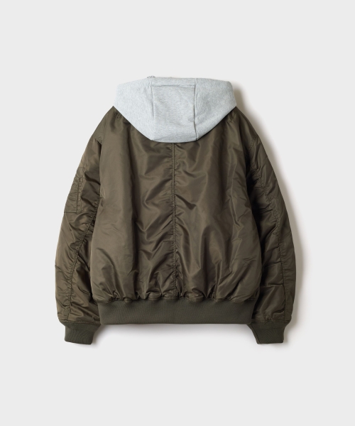 (Detachable Hood) Oversized Ma1 Aviation Jumper_SPJAG4TC01