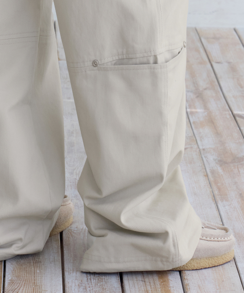 String Cargo Chino Pants, BEIGE