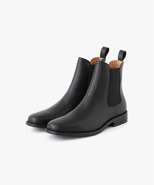 Semi Square Toe Chelsea Boots (Black) TNSO6F101BK