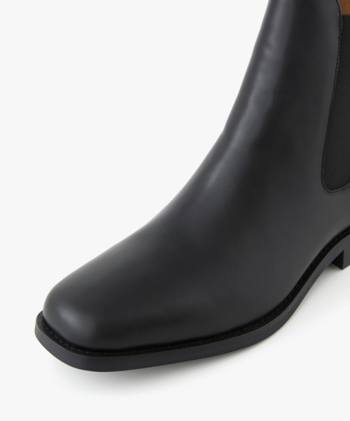 Semi Square Toe Chelsea Boots (Black) TNSO6F101BK