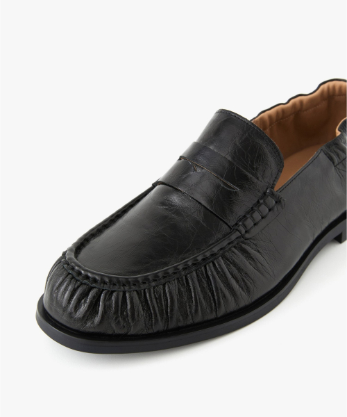 Shirring Banding Loafer (Black) TNSO6F100BK
