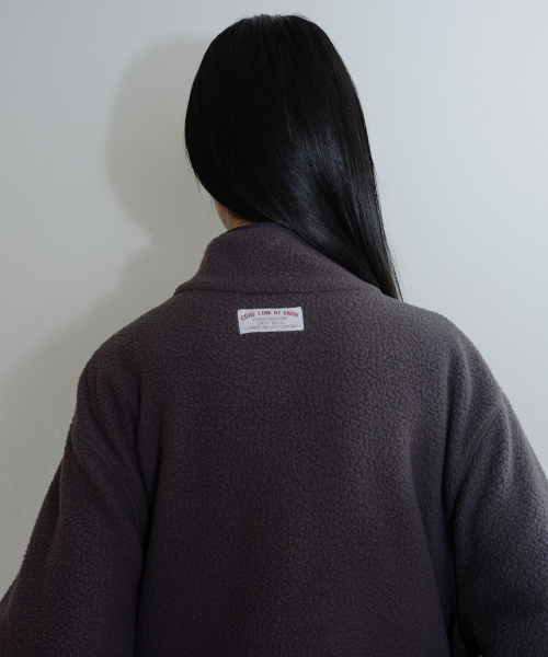 [CORE] UTILITY FLEECE ZIP-UP - PURPLE