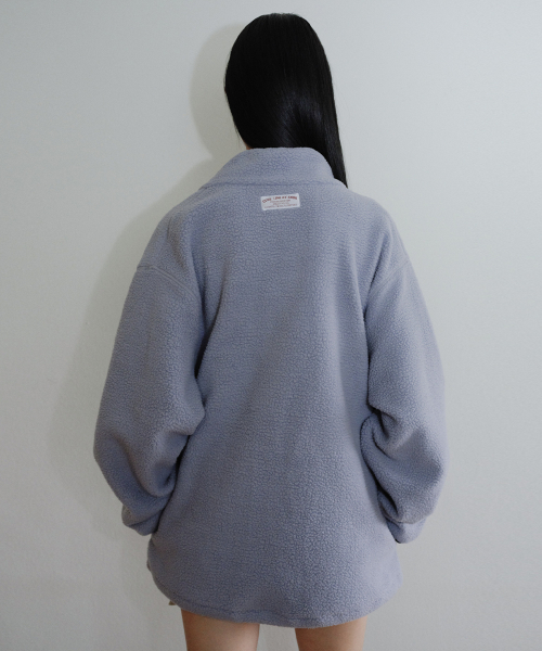 [CORE] UTILITY FLEECE ZIP-UP - LIGHT BLUE