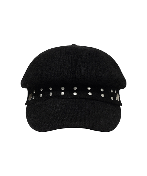 스터드 니트 마린캡 (BLACK) F26ZE414