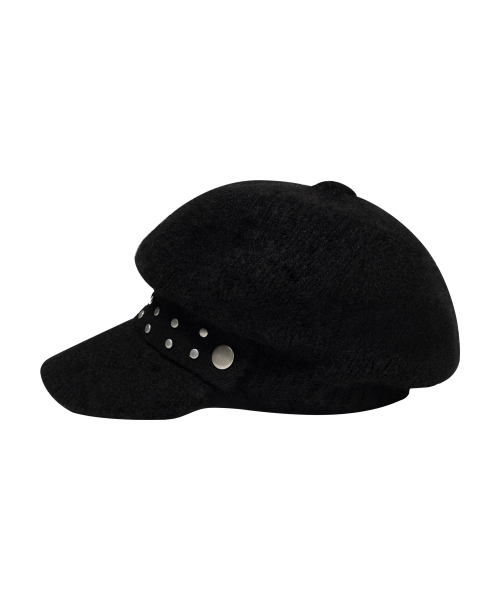 스터드 니트 마린캡 (BLACK) F26ZE414