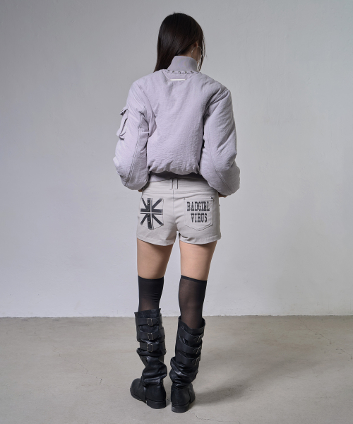 하이넥 빈티지 퀄팅 자켓 (GRAY) F26ZA502