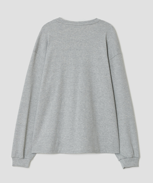 Textured Hotfix Top [Gray]