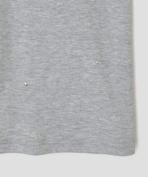 Textured Hotfix Top [Gray]